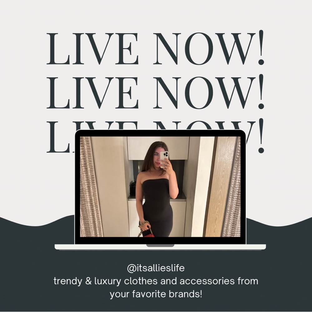 I’m LIVE! Come hang out and shop! 🛍️🥰 - Picture 1 of 3